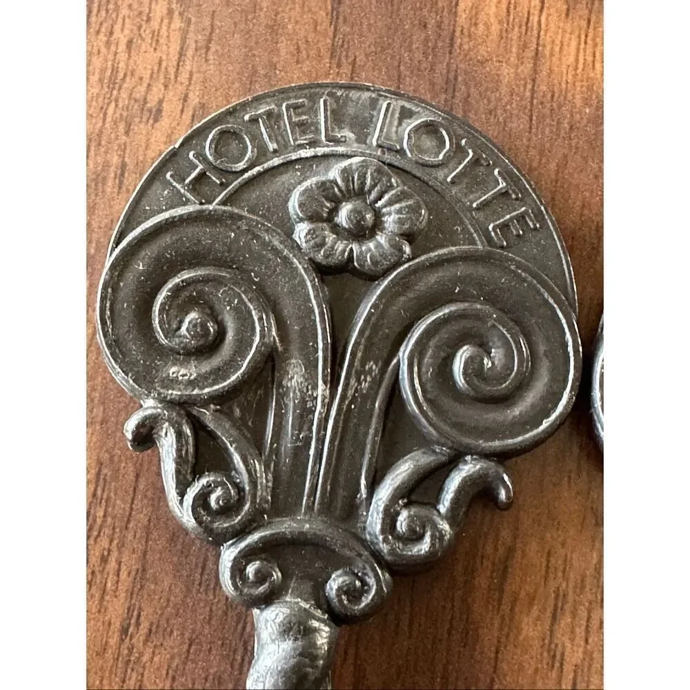 Vintage Hotel Lotte Swizzle Stick Drink Cocktail Spoon Stir Barware Collectible